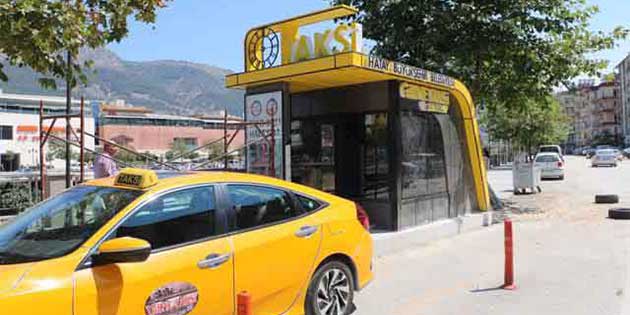 Antakya’da Taksi Durağı