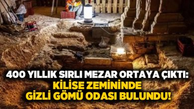 400 yıllık sırlı mezar ortaya çıktı: Kilise zemininde gizli gömü odası bulundu!