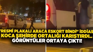 “Resmi araca eskort bindi” iddiası koca şehirde ortalığı karıştırdı.. Görüntüler ortaya çıktı!
