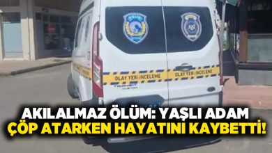 Akılalmaz ölüm: Yaşlı adam çöp atarken hayatını kaybetti!