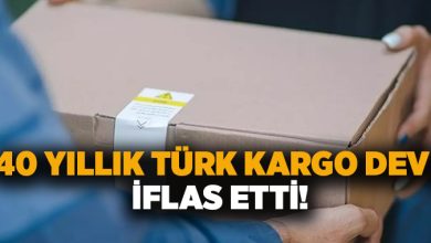 40 yıllık Türk kargo devi iflas etti!