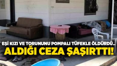 Eşi kızı ve torununu pompalı tüfekle öldürdü.. Aldığı ceza şaşırttı!