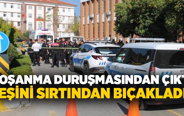 Boşanma duruşmasından çıktı, eşini sırtından bıçakladı!