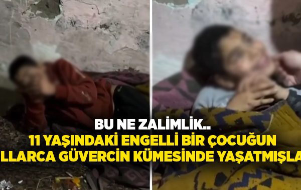 Bu ne zalimlik.. 11 yaşındaki engelli bir çocuğun yıllarca güvercin kümesinde yaşatmışlar!
