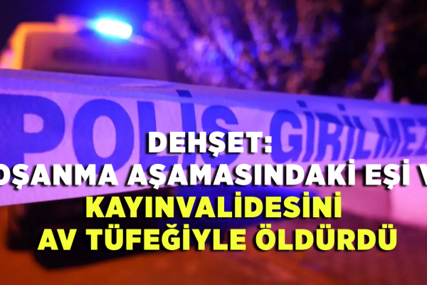 Dehşet: Boşanma Aşamasındaki Eşi ve Kayınvalidesini Av Tüfeğiyle Öldürdü