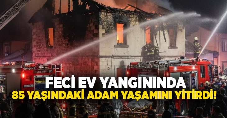 Ev yangınında 85 yaşındaki adam yaşamını yitirdi!