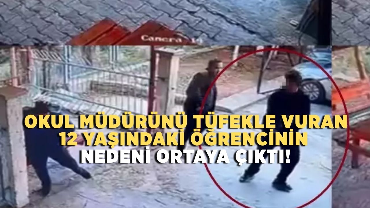 Okul müdürünü tüfekle vuran 12 yaşındaki öğrencinin nedeni ortaya çıktı!